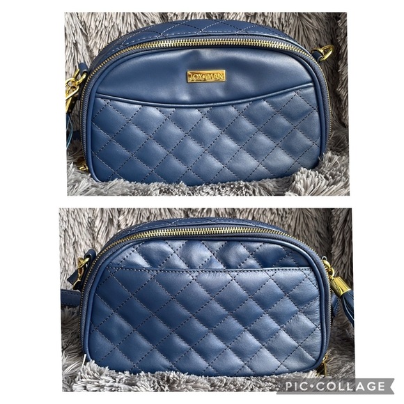 NWOT Joy & Iman 3-pc Quilted Leather Set - Picture 9 of 16